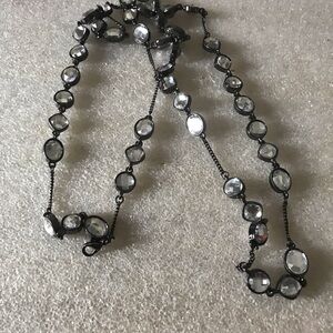 Elegant Black and Crystal Women's Necklace